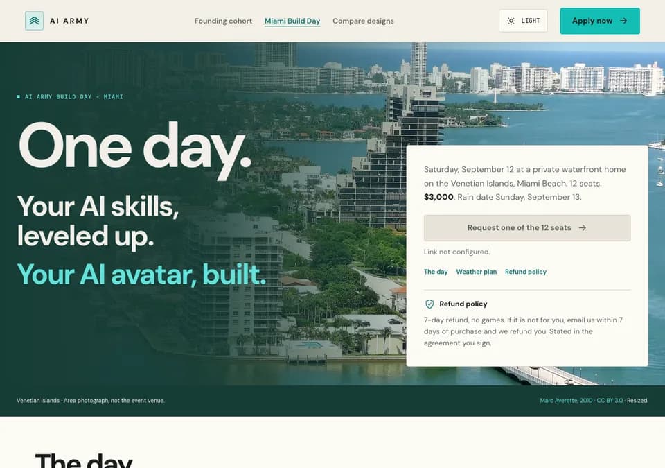 Miami desktop design preview