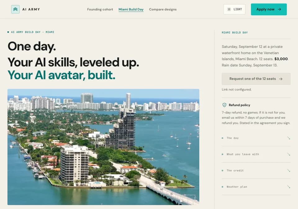 Miami desktop design preview